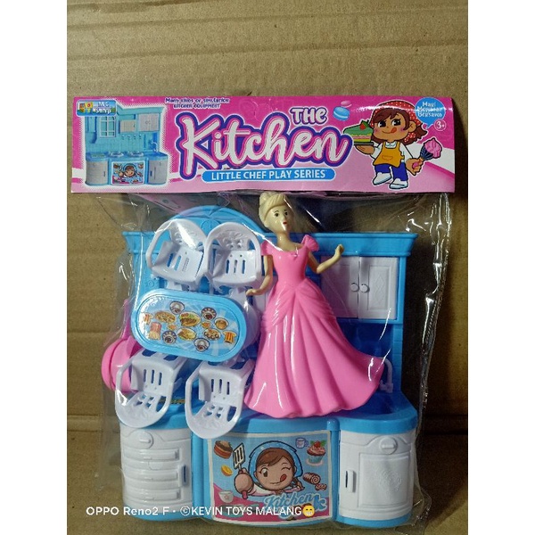 MK 27 LITTLE PRINCESS COOKING KTG / MAINAN KITCHEN SET PLUS BONEKA / MAINAN DAPUR SET