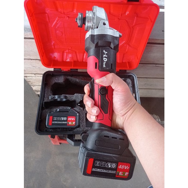 Mesin Gerinda Baterai - Cordless BRUSHLESS Angle Grinder JLD