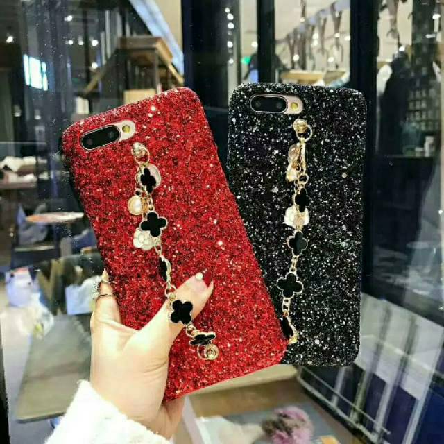 Xiaomi redmi 6 5A - Case HC glitter tabur rantai bunga
