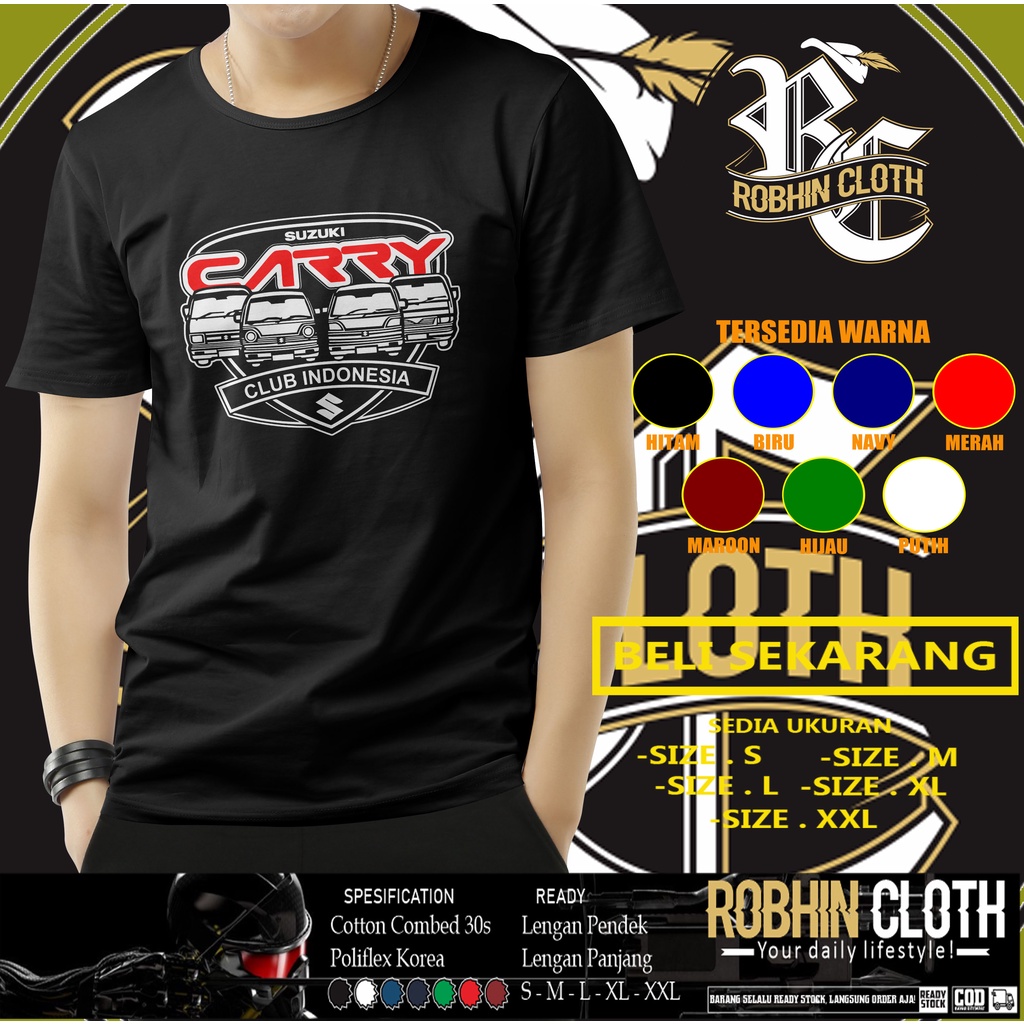 Kaos Mobil Suzuki Carry Club Indonesia Baju Otomotif