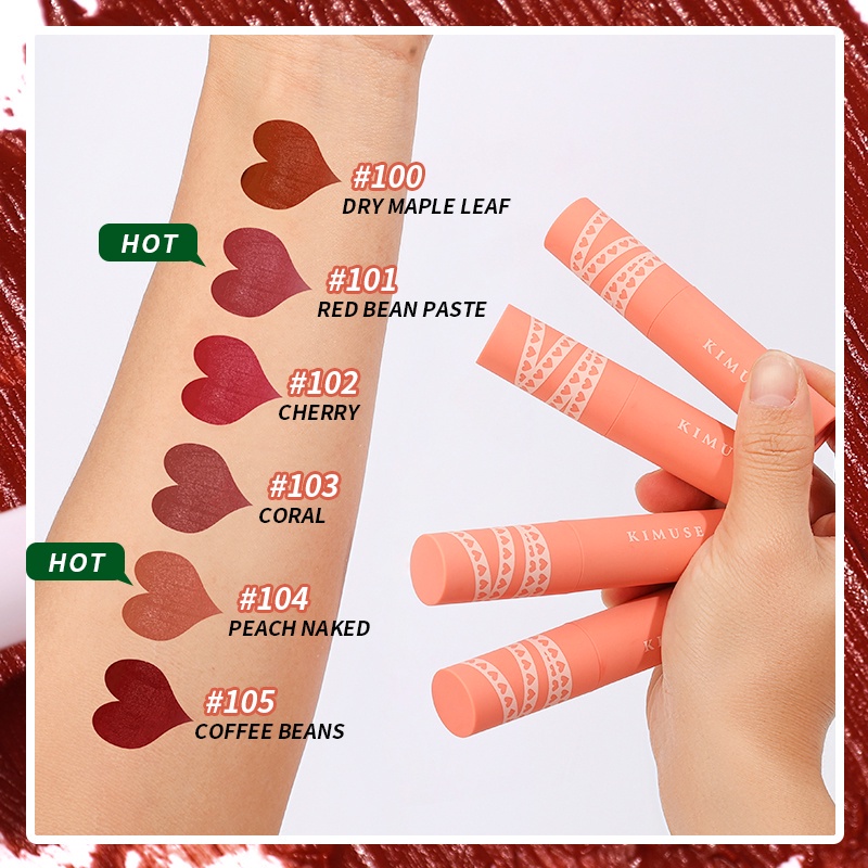 (READY &amp; ORI) Kimuse Matte Lipstick Clay Lip Cream Lipstik KS812 KS 812