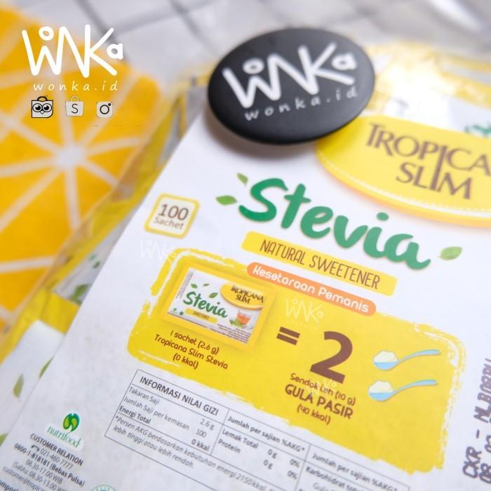 

Tropicana Slim Stevia Sweetener 100Pc - Pengganti Gula Untuk Diabetes 063