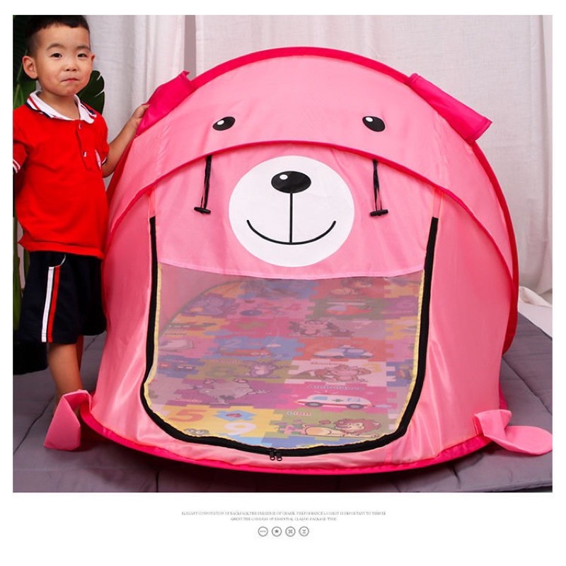 TENDA ANAK MODEL HEWAN BONUS TAS TENDA CAMPING ANAK LIPAT