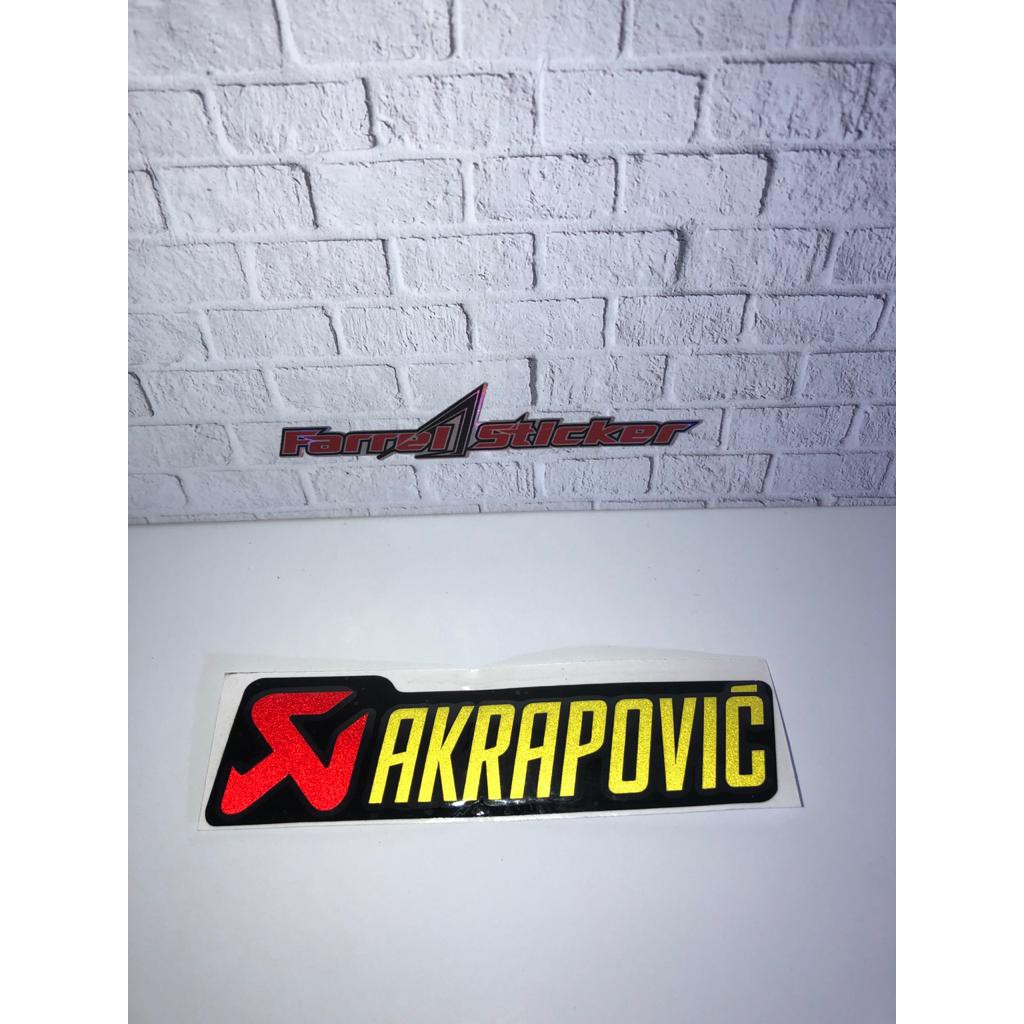 stiker sticker AKRAPOVIC