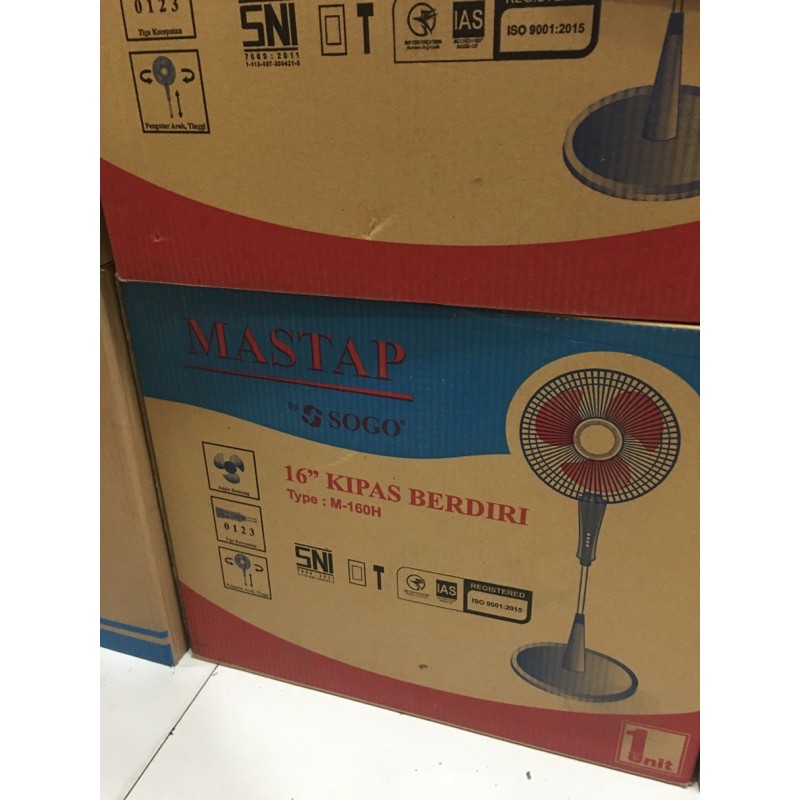 kipas angin berdiri/stand fan mastap 16 inch