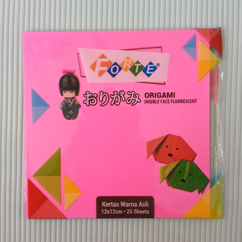 

Origami Paper/Kertas Origami Forte 2 sisi 12 x 12 (Isi 25 lembar)