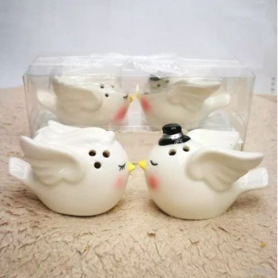 Souvenir Tempat Lada Garam Burung Unik  Angel Birds Salt Pepper Shaker