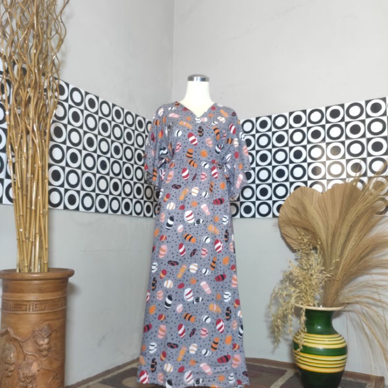 BESTSELLER DASTER KIMONO LENGAN LONCENG RAYON PREMIUM LD 120 PB 125 BUSUI FRIENDLY-Motif 40
