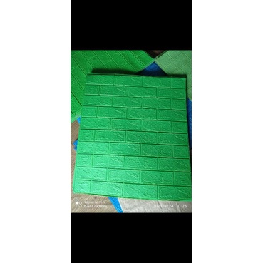 PROMO!!! WALLPAPER FOAM 3D KETEBALN 4MM BISA COD KESELURUH WILAYAH BAYAR DI TEMPAT SETELAH TRIMA BARANG-hijau