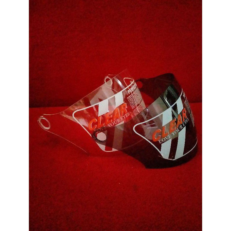 kaca visor helm mds protector mds projet2 mds vento bmc inova r warna putih+hitam