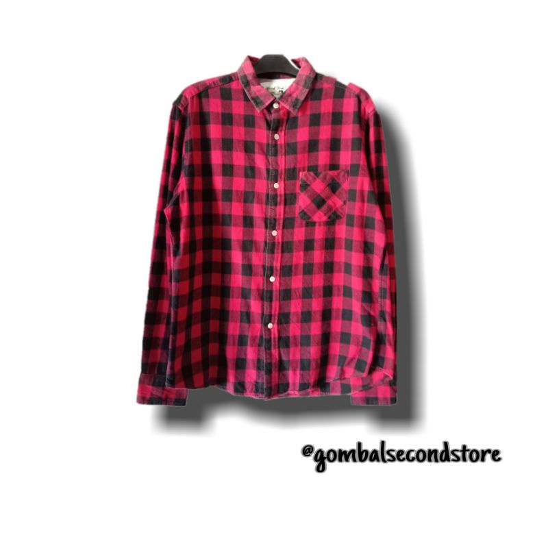 kemeja flanel second