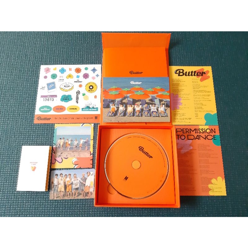 (SHARING) BTS BUTTER Peaches Version Weverse Official + Gift