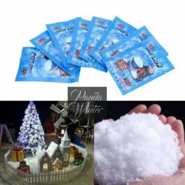 INSTANT SNOW atau SALJU BUATAN.
