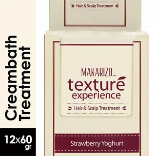  Makarizo  Texture Experience Creambath Strawberry Yoghurt 