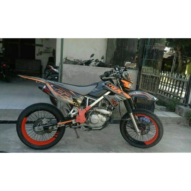 Decal sticker stiker Klx old Dtracker old lama motif shark hiu