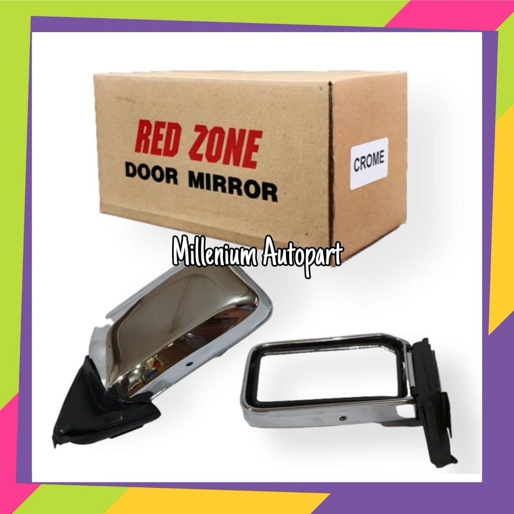 SPION MOBIL RED ZONE HITAM - CHROME MANUAL HIGH QUALITY UNIVERSAL