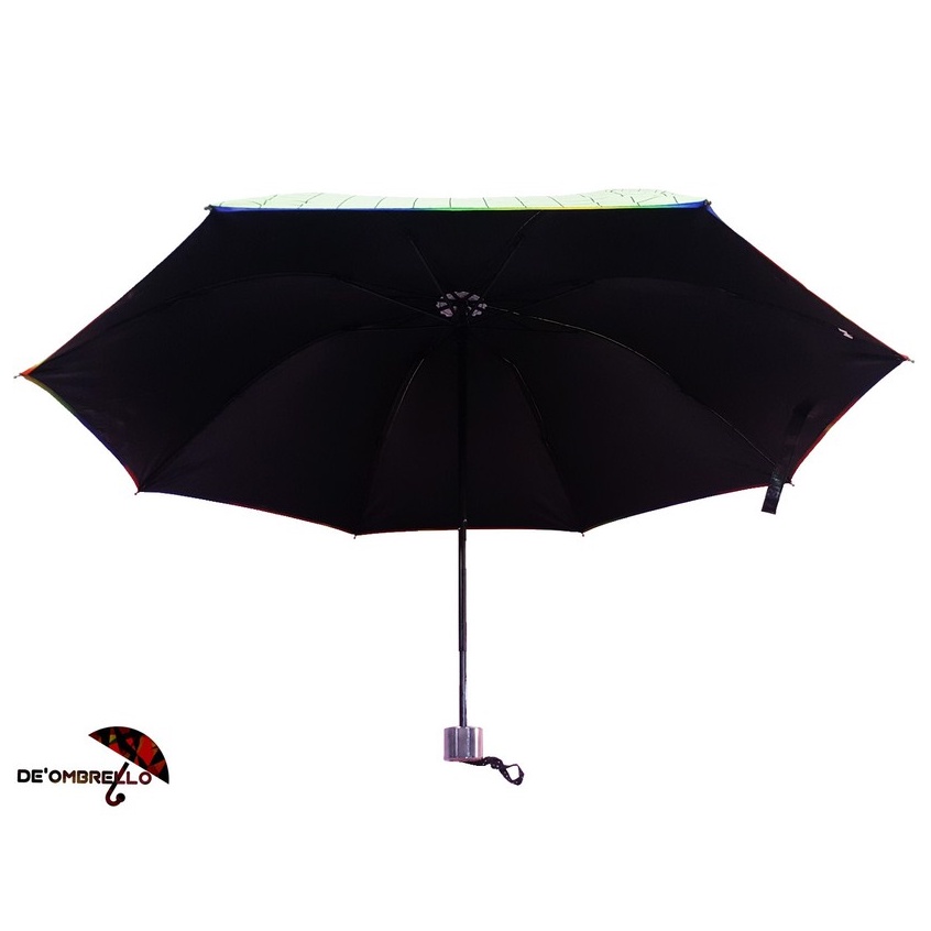 (472)Payung Lipat 4 Fancy Motif Kotak-Kotak Anti UV/Premium Umbrella