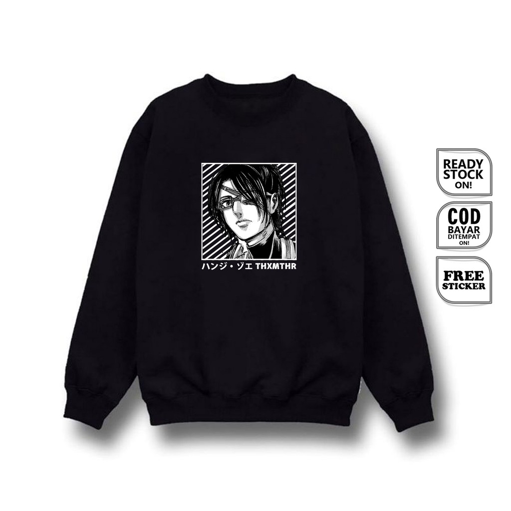 SWEATER CREWNECK HANGE ZOE SNK ATTACK ON TITAN SHINGEKI NO KYOJIN PASUKAN RAKSASA LEGION ASSASIN SC