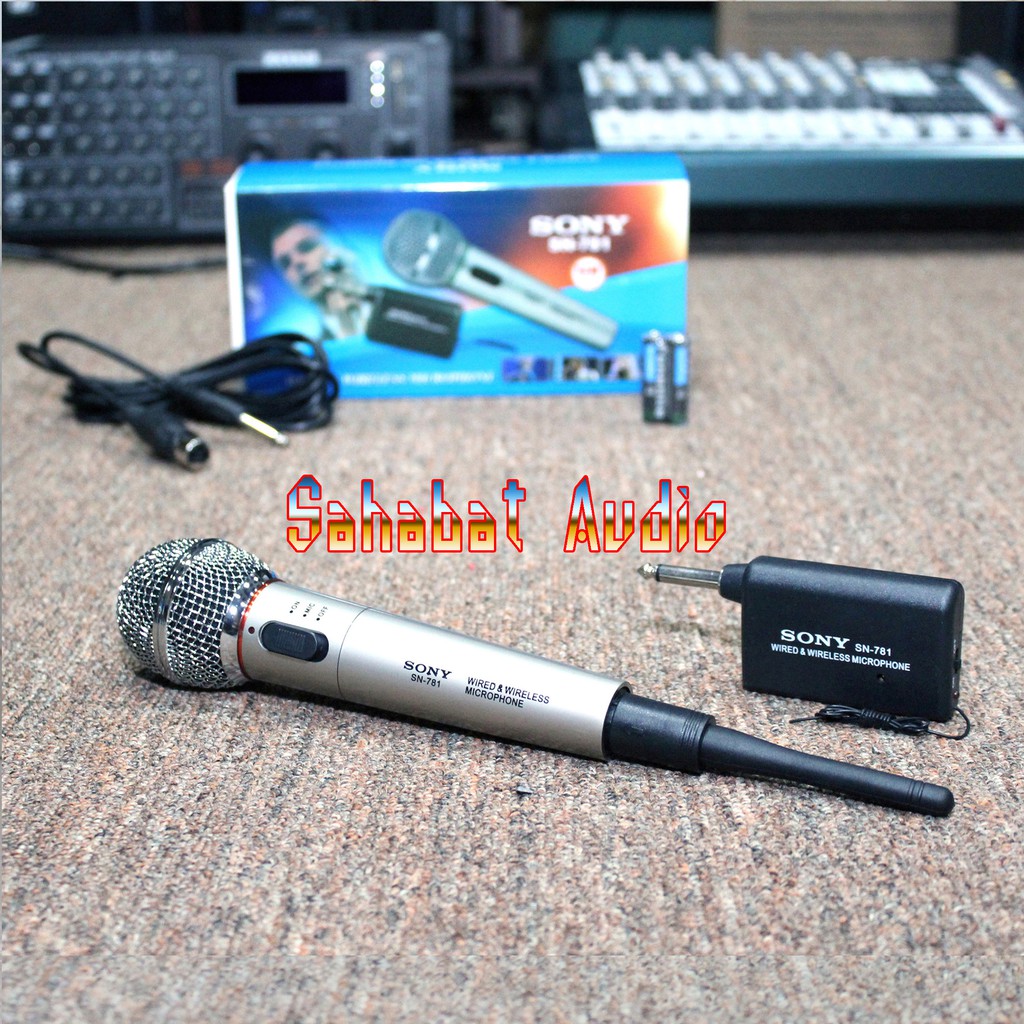Mic Wireless SN 781 dan Mic Kabel SN - 781 / Micrphone Wireless SN -781 / Microphone Cable SN-781