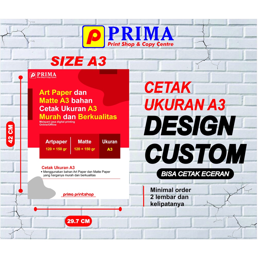 CETAK BROSUR MURAH (A3) - Bisa Cetak Eceran