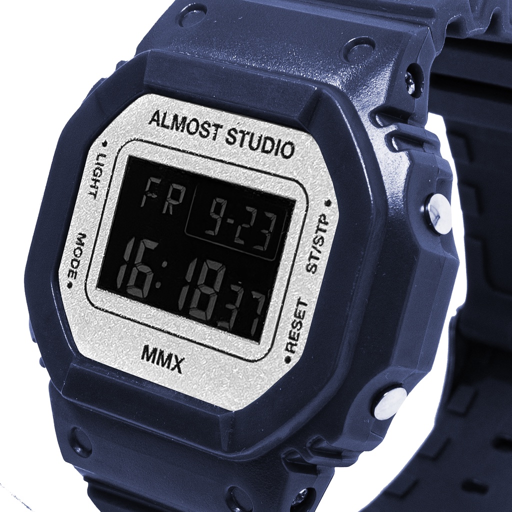 Almost Studio - Jam Tangan Digital - Navy Blue