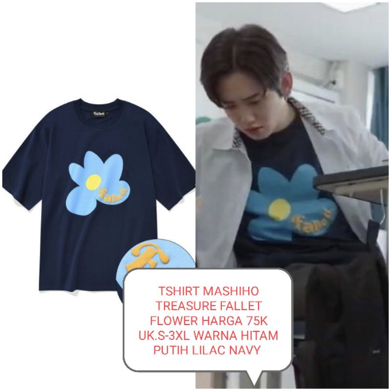 TSHIRT KAOS MASHIHO TREASURE FALLET FLOWEER