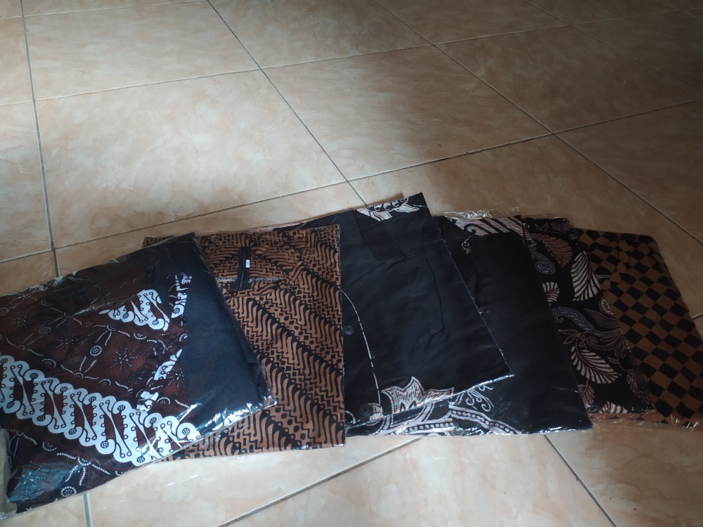 Tey-17 Batik Wanita Asj Sa Hrb026 Kenongo Kemeja Tosca Pendek