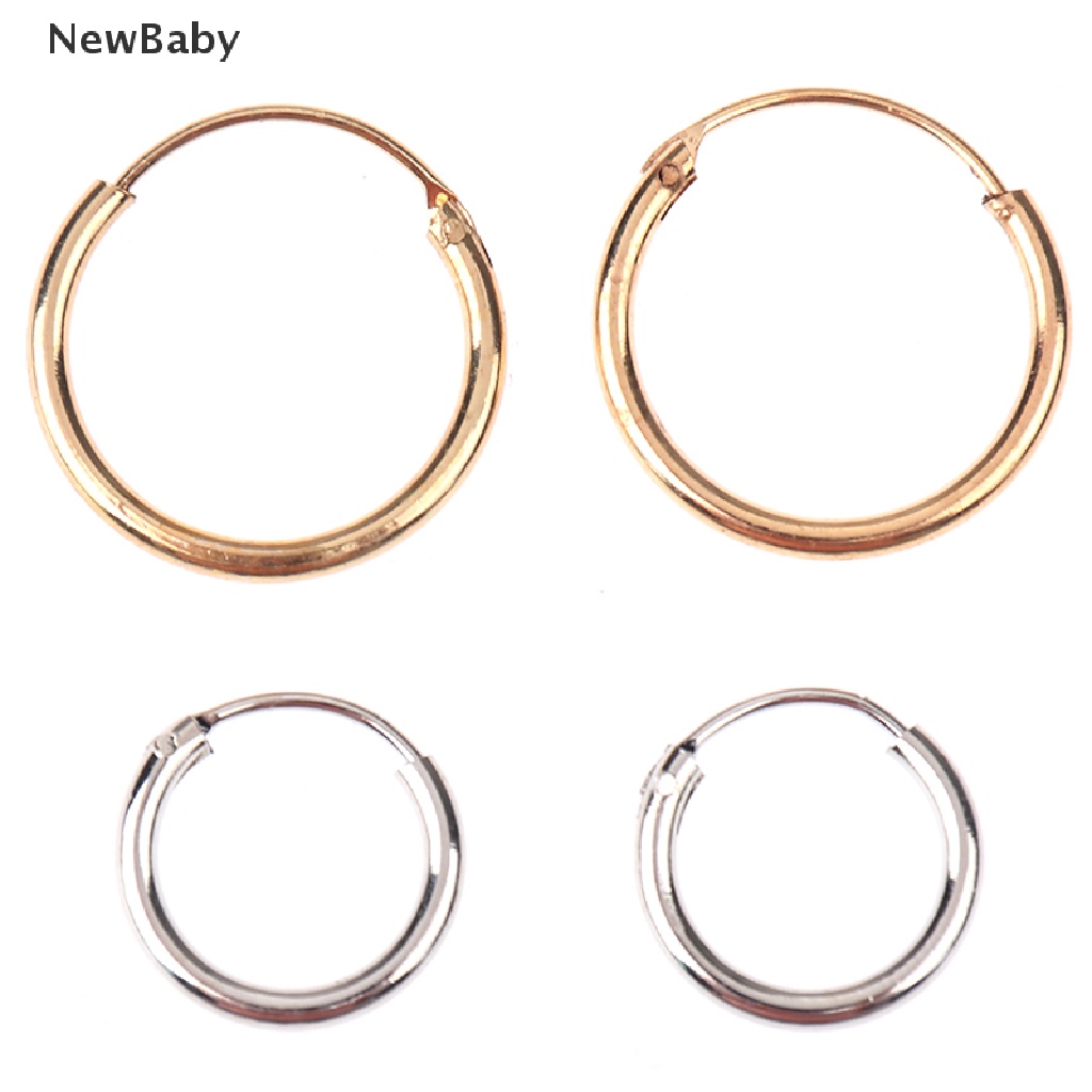 3 Pasang / Set Anting Stud Bentuk Bulat Kecil Model Simple Untuk Wanita