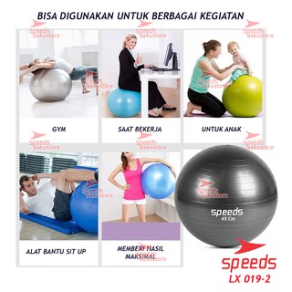 Jual SPEEDS Gym Ball fitness/Bola yoga alat olahraga Gymball 55cm,65cm