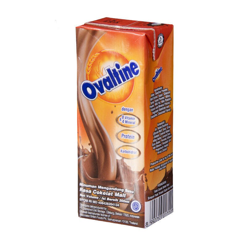 

Susu OVALTINE UHT Cokelat Choco Malt 200ml