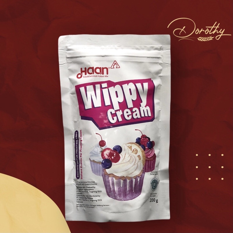 

HAAN WIPPY CREAM WHIPPED CREAM BUBUK INSTANT