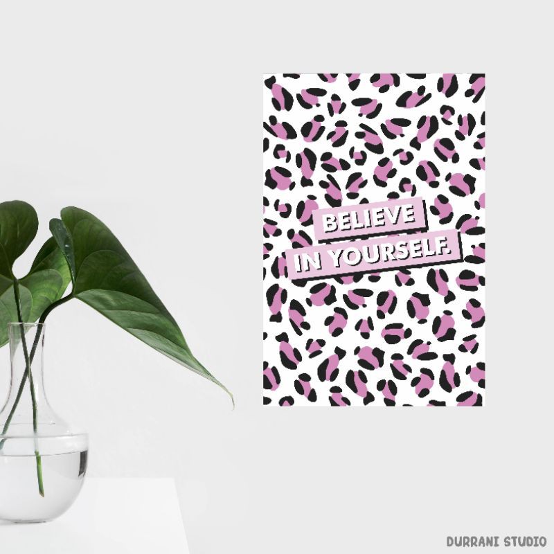 

Durrani Studio Mini Art Print Love Yourself Animal Print