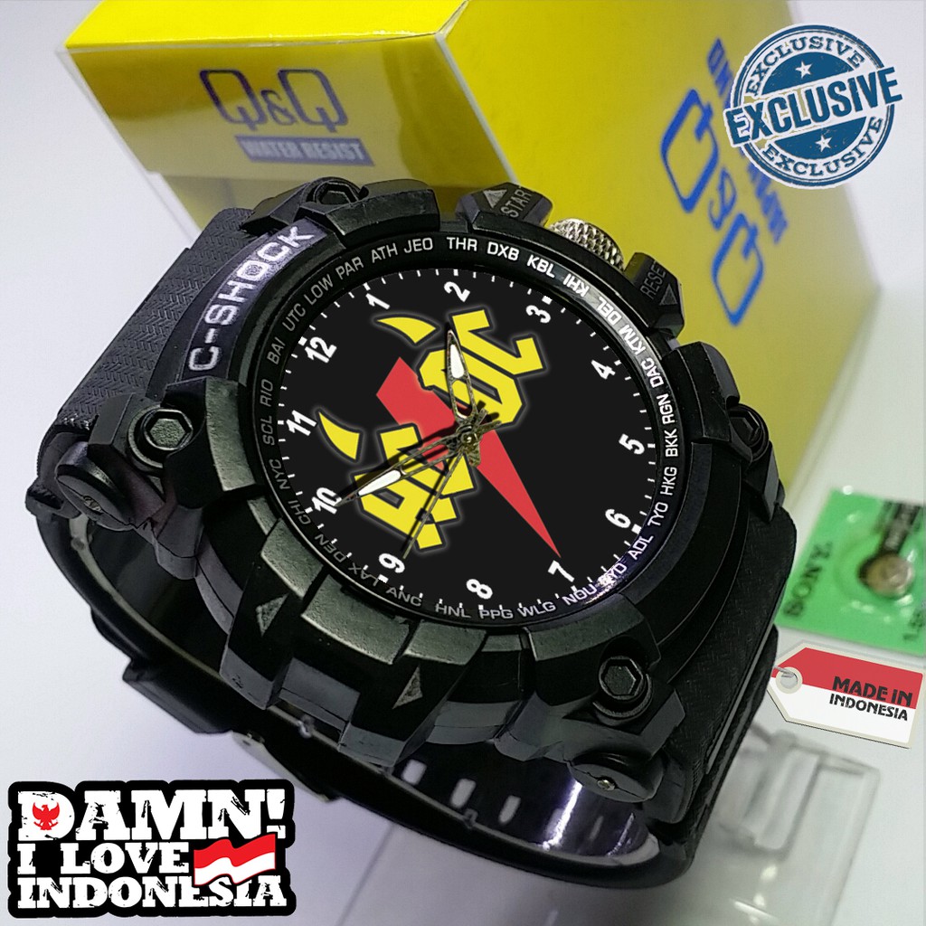 (EXCLUSIVE ) JAM TANGAN ACDC WATER RESIST FREE BOX DAN BATREI - NO.6