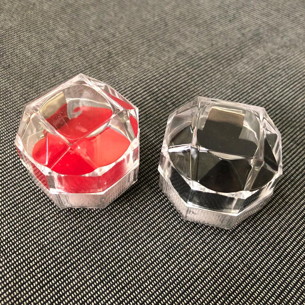 Isi 20 Pcs Kotak Tempat Cincin Box Mika Crystal Kecil