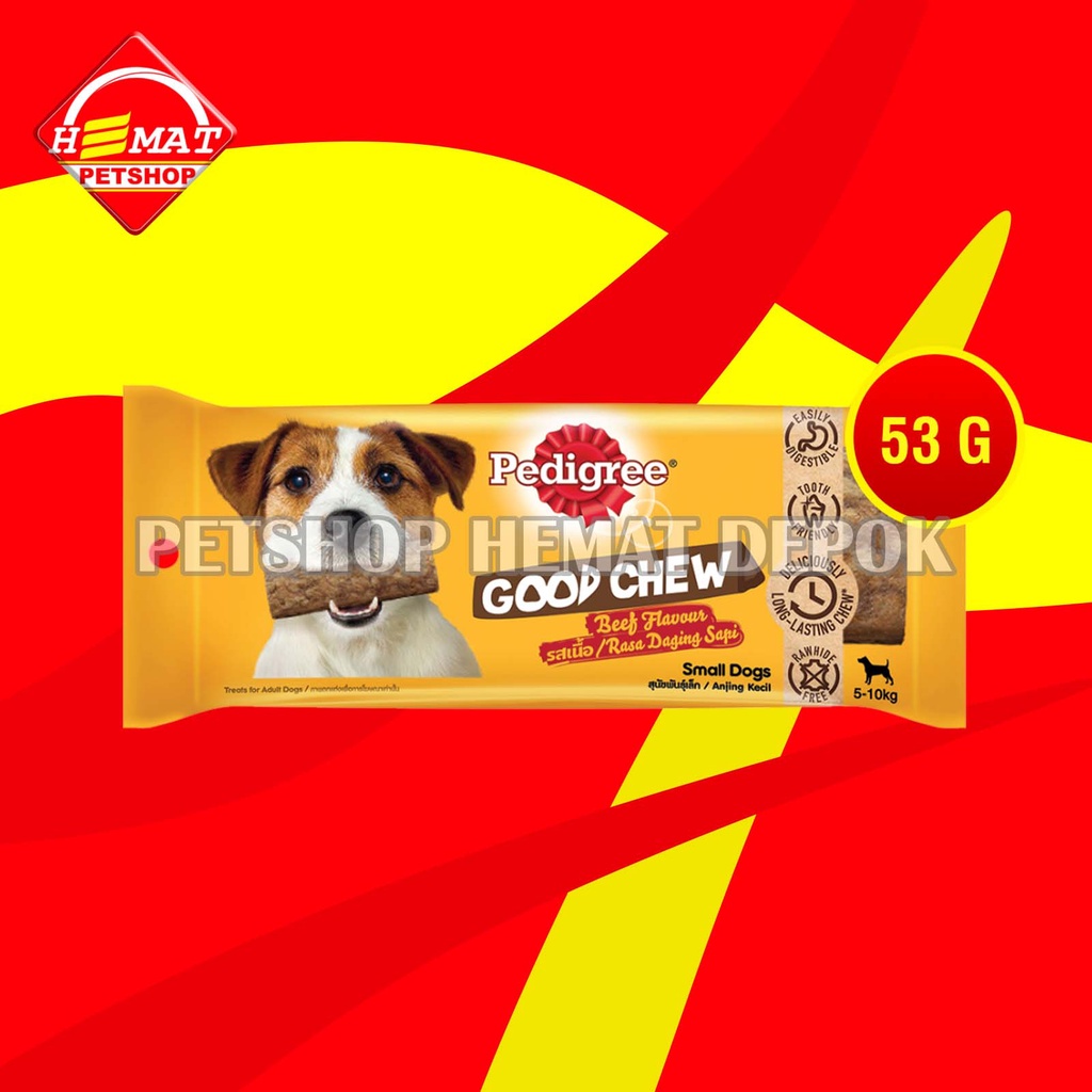 Pedigree Chew Makanan Cemilan Anjing Dog Snack Beef