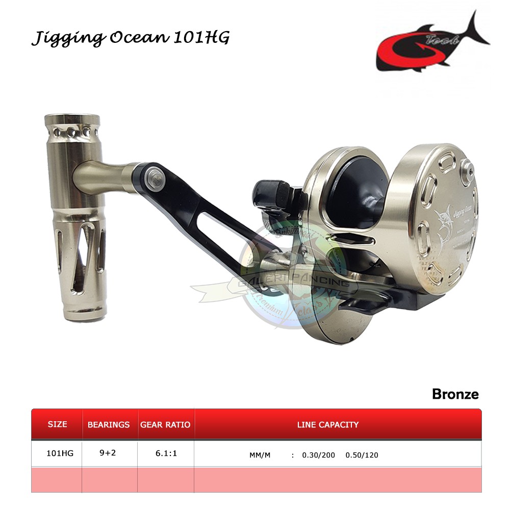 Reel OH G-Tech Jigging Ocean 101HG - Bronze