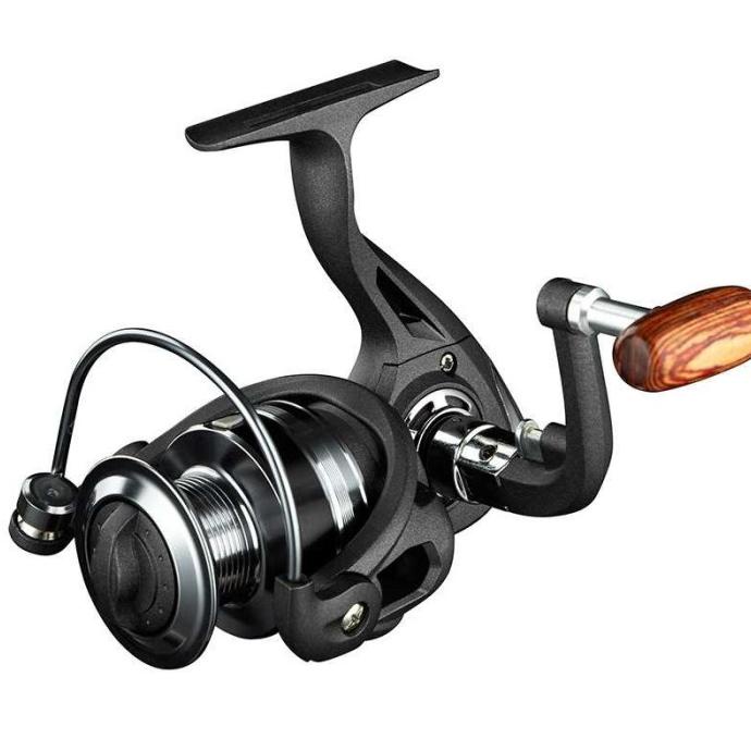 Katrol Gulungan Reel Pancing Zh5000 Warna Hitam Metal Material