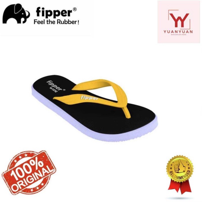 SANDAL FIPPER WIDE BLACK BLUE ECHO YELLOW PRIA SANDAL JEPIT FLIPFLOP PAKET HEMAT
