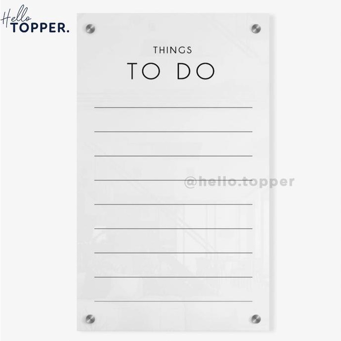 

To Do Planner Akrilik | Wall Planner | Schedule Board Modern helloto99 Ayo Beli