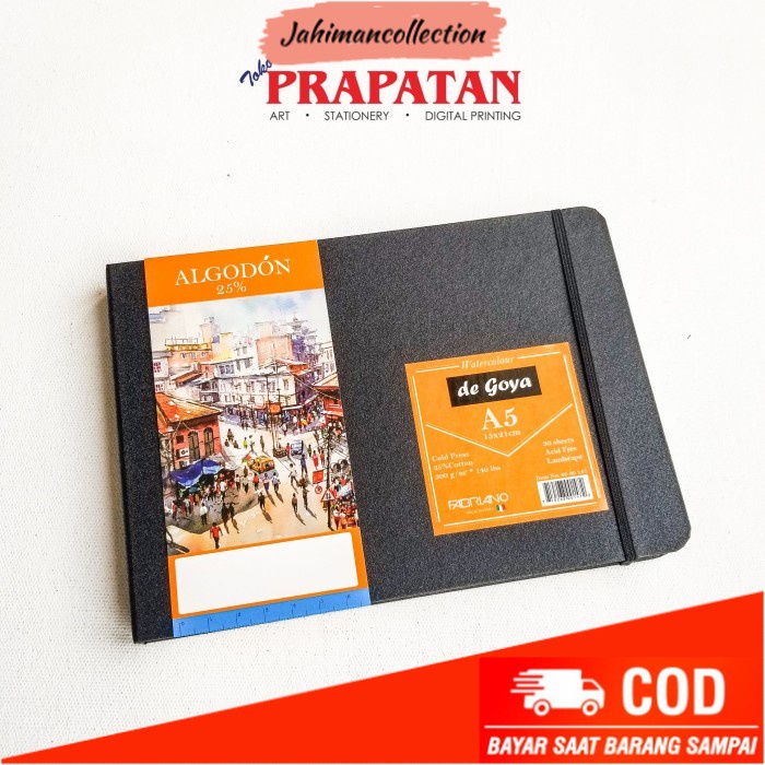 

✨ BISA COD ✨ De Goya Watercolor Book Algodon A5 300gsm 30 Sheets