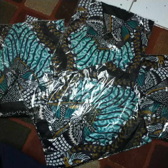 Bswart Batik Hrb026 Kenongo Hem Pendek Padi Pekalongan M L Xl Batik Pria Murah Modern