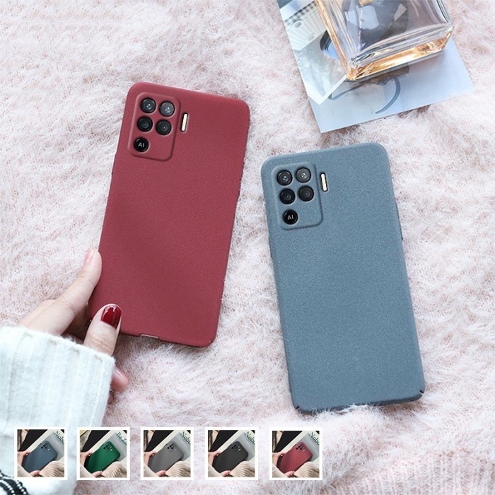 OPPO RENO 5 F/5F PREMIUM TPU SANDSTONE SILIKONE CASE ANTI LICIN