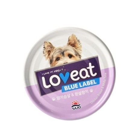 Sajo Loveat Chicken & White Tuna 160gr - Makanan Basah Anjing