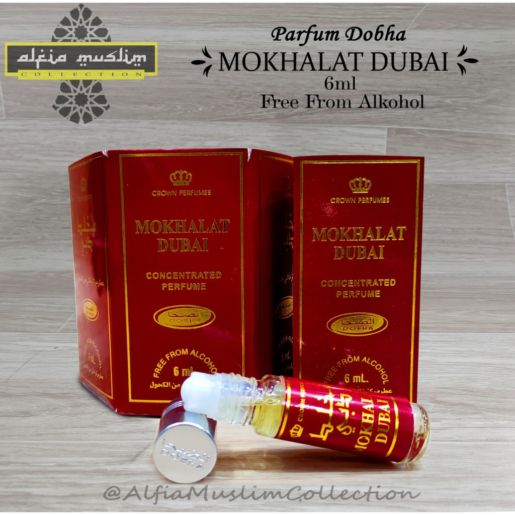 Parfum Dobha Mukhobalat Dubai 6 Ml 1 Bok Isi 6 Pcs