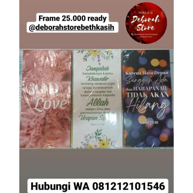 bingkai kata bijak rohani kristen hadiah ultah