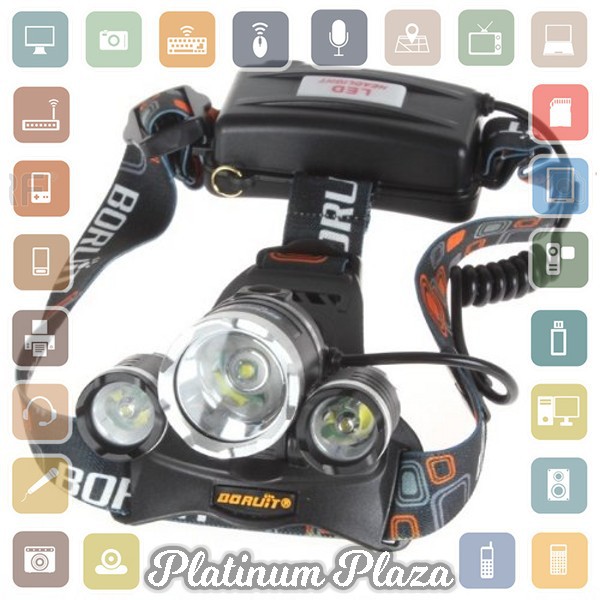 T6 High Power Headlamp Cree XM-L T6 5000 Lumens - Black`6AKIXQ-