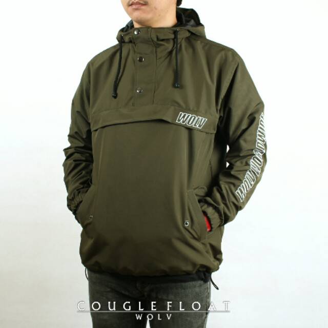 RMD JAKET PARASUT COUGLE WARNA HIJAU ARMY