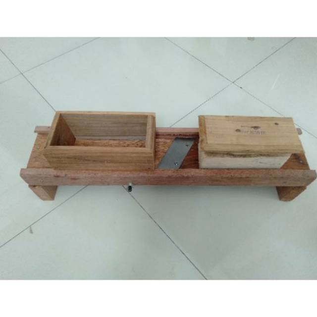 Pengiris kentang- bawang keripik singkong jumbo kayu jati