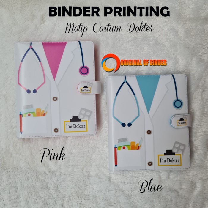 

Produk Unggulan Binder Printing Motip Costum Dokter A5 & B5 Bagus
