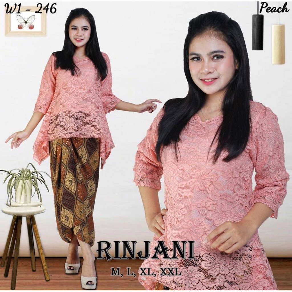 PROMO!!! KEBAYA BROKAT RINJANI/KEBAYA BROKAT/KEBAYA BROKAT MODERN/KEBAYA KONDANGAN/KEBAYA RINJANI